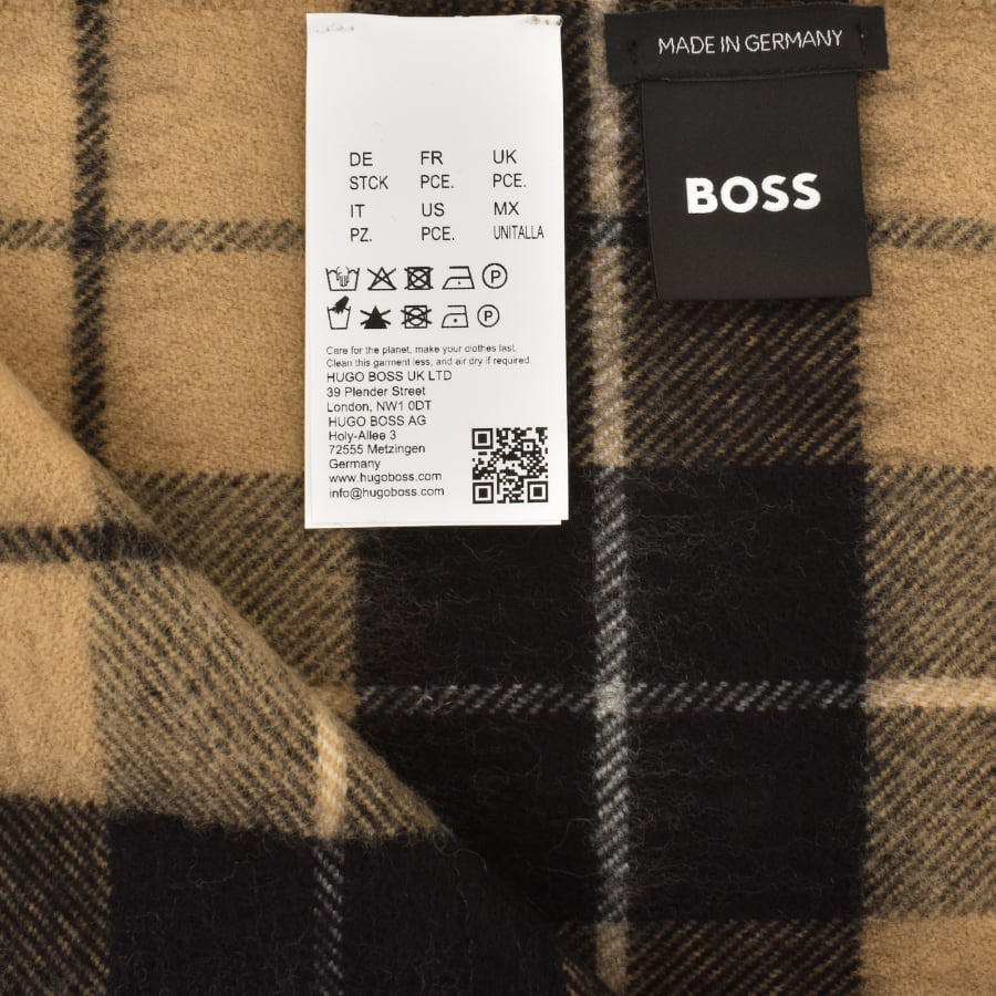 Image number 4 for BOSS Stellan 33 Scarf Beige