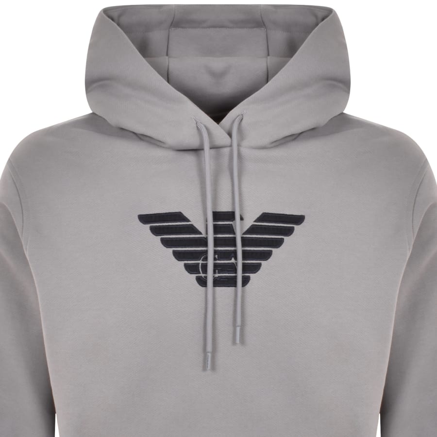 Emporio armani grey hoodie new arrivals