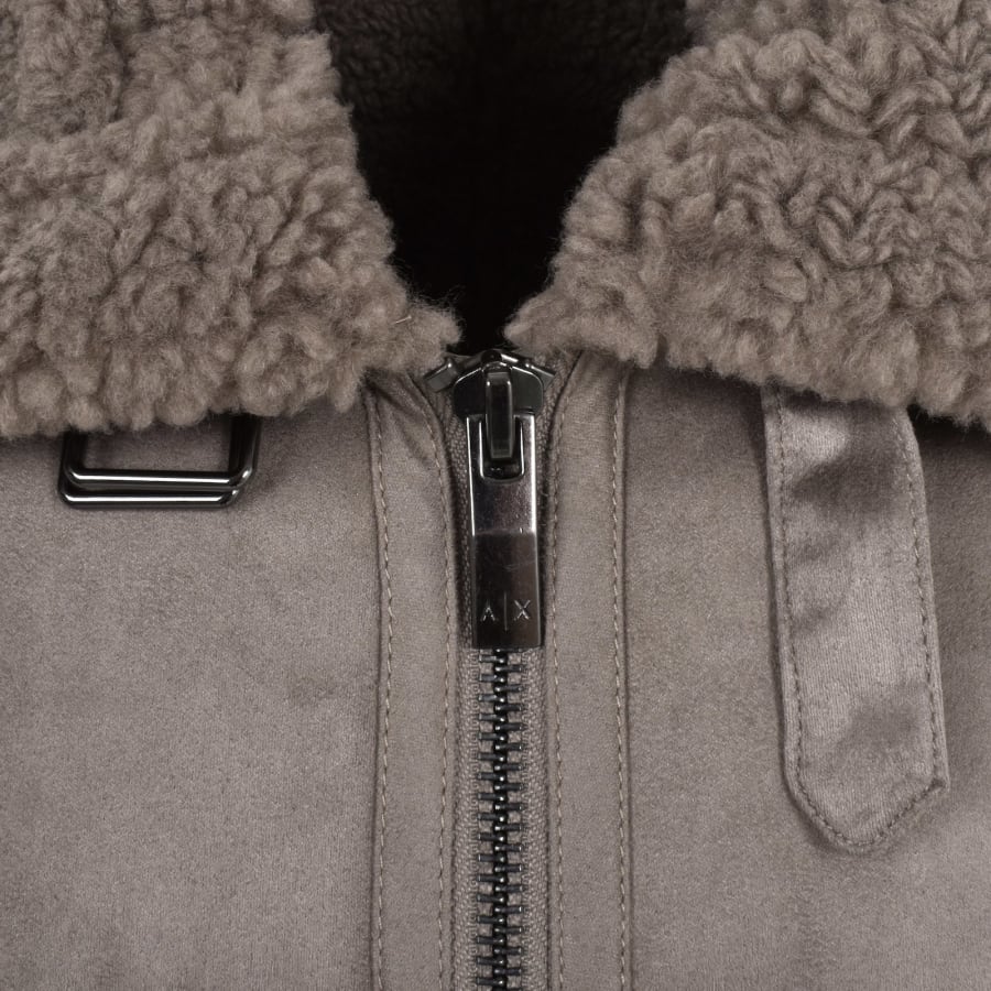 Armani exchange fur jacket clearance