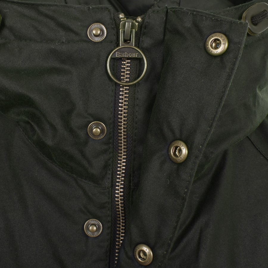 Barbour green parka sale