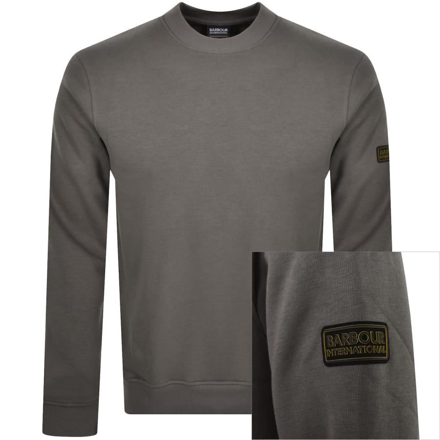 Barbour International Outline Sweatshirt Grey