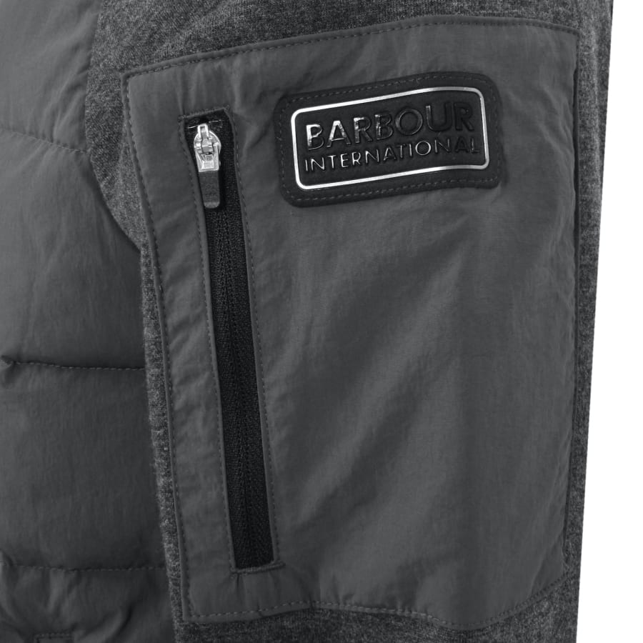 Barbour International Stanley Quilted Jacket Grey Mainline Menswear Canada
