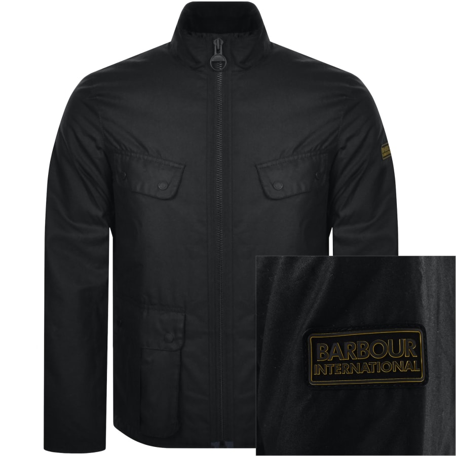 Barbour International Re Duke Wax Jacket Black