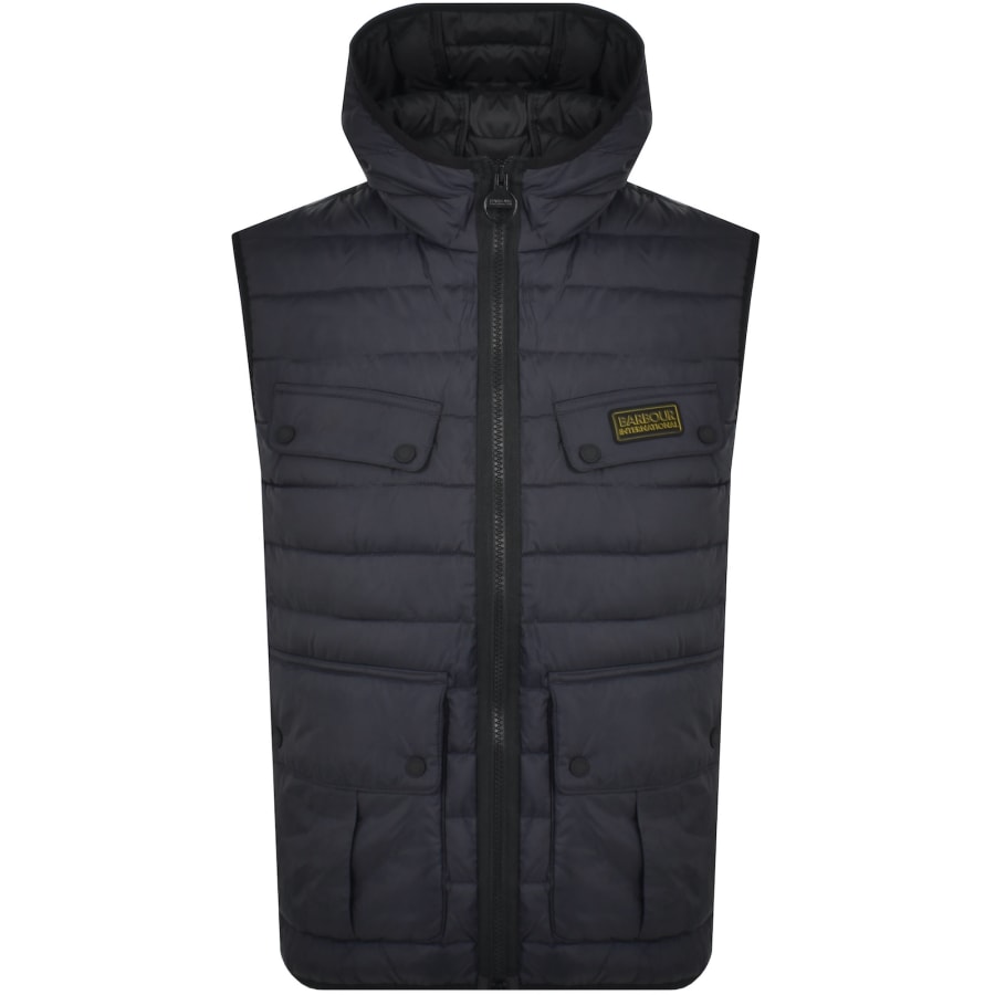 Barbour International Molden Gilet Navy Mainline Menswear Denmark