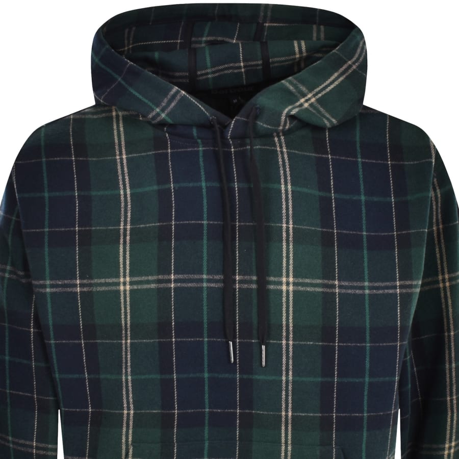 Image number 2 for Barbour Brough Woven Hoodie Green