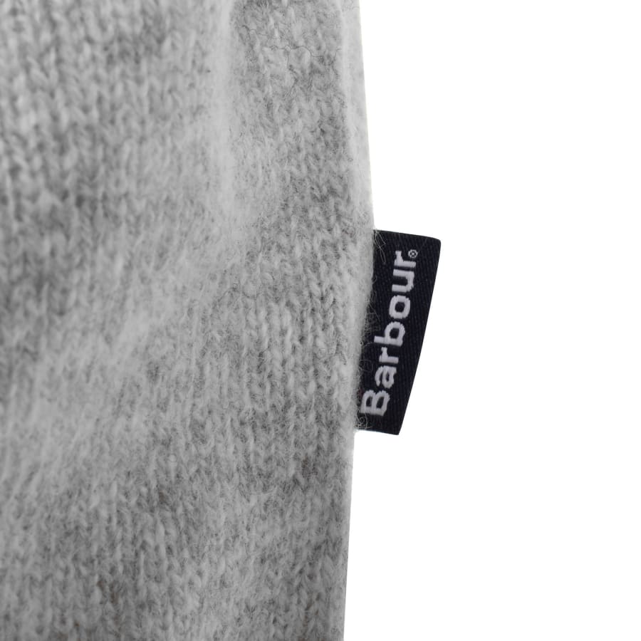 Barbour Hartfield Half Zip Knit Jumper Grey
