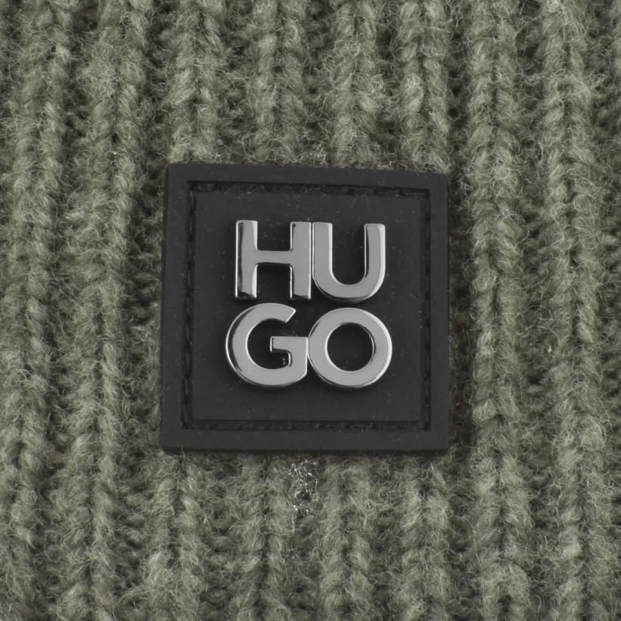Image number 4 for HUGO Zaso Scarf And Beanie Gift Set Grey
