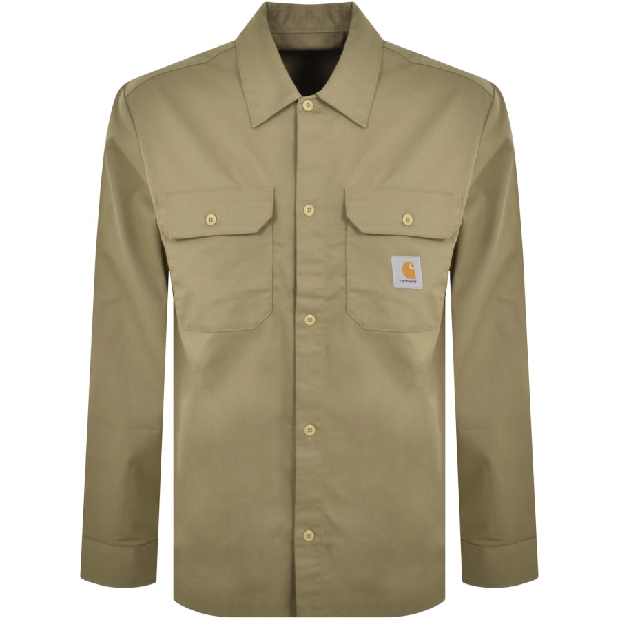 Image number 1 for Carhartt WIP Craft Long Sleeve Shirt Beige