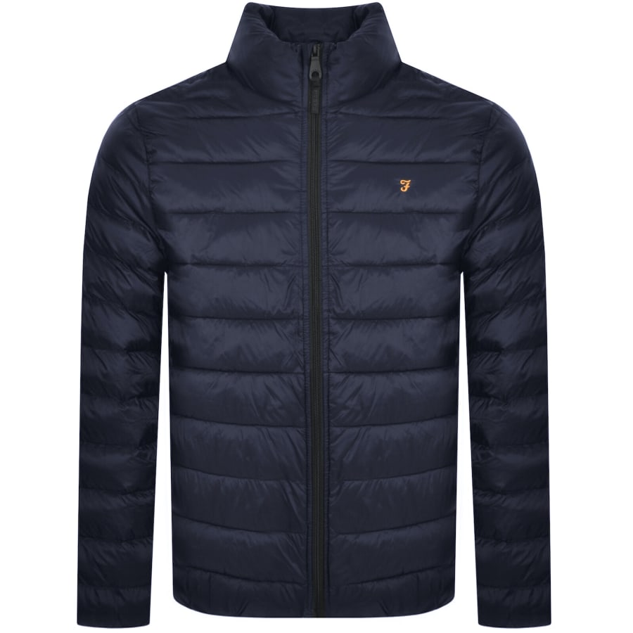 Farah Vintage Joel Padded Coat Navy Mainline Menswear