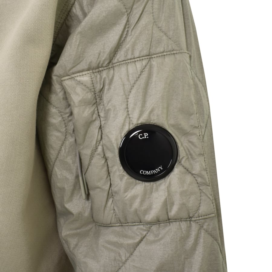 Cp company sweatshirt khaki deals