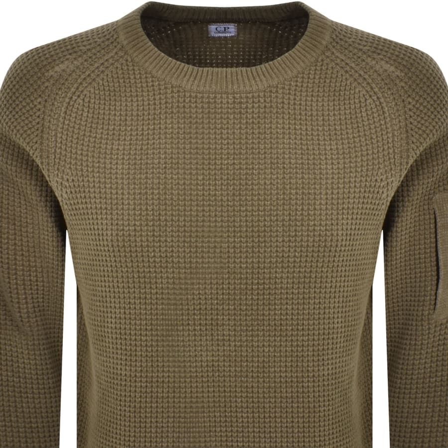 CP Company Chenille Knitted Jumper KhakiCP Company Chenille Knitted Jumper Khaki Male Medium
