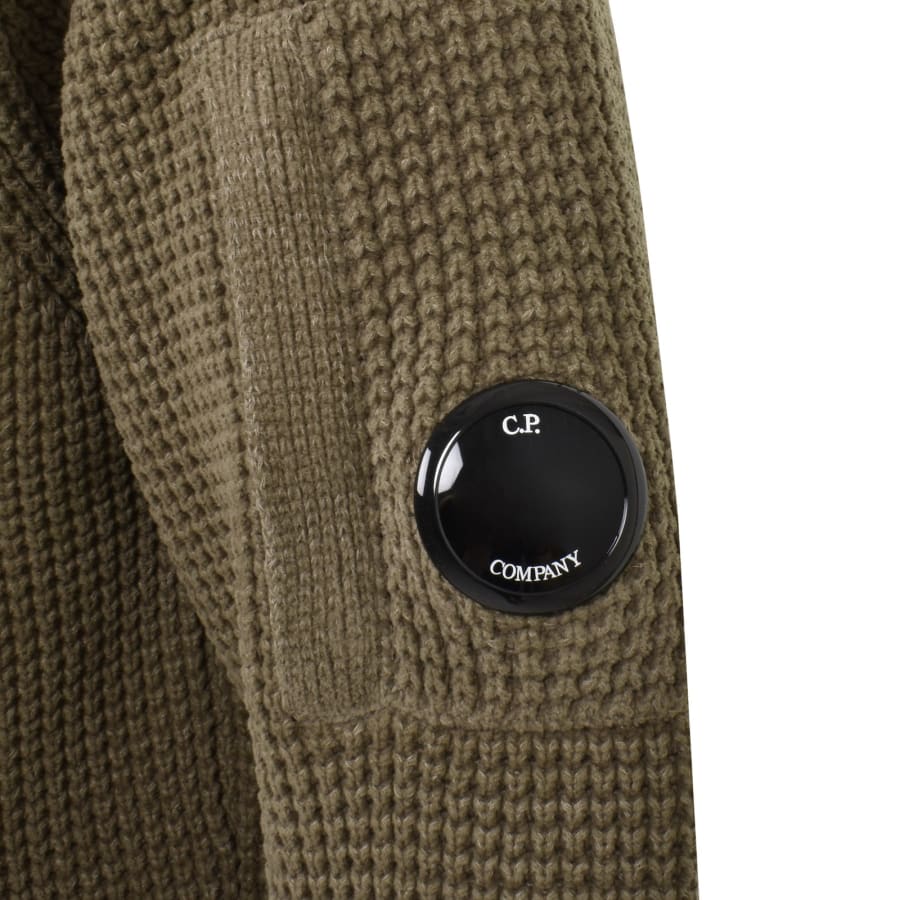 CP Company Chenille Knitted Jumper KhakiCP Company Chenille Knitted Jumper Khaki Male Medium