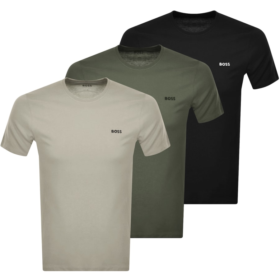 BOSS 3 Pack Crew Neck T Shirts Mainline Menswear