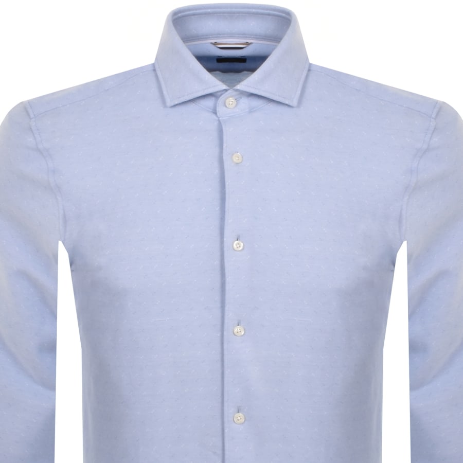 Image number 2 for BOSS C Hal Spread Long Sleeved Shirt Blue