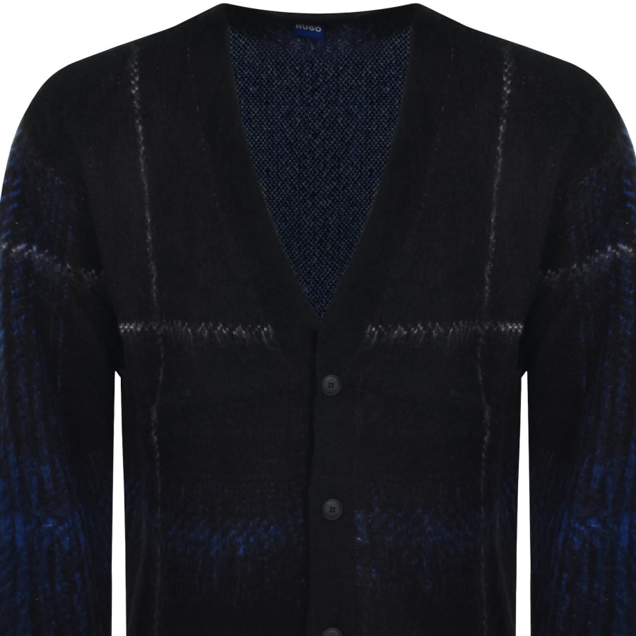 Image number 2 for HUGO Blue Soena Knit Cardigan Black