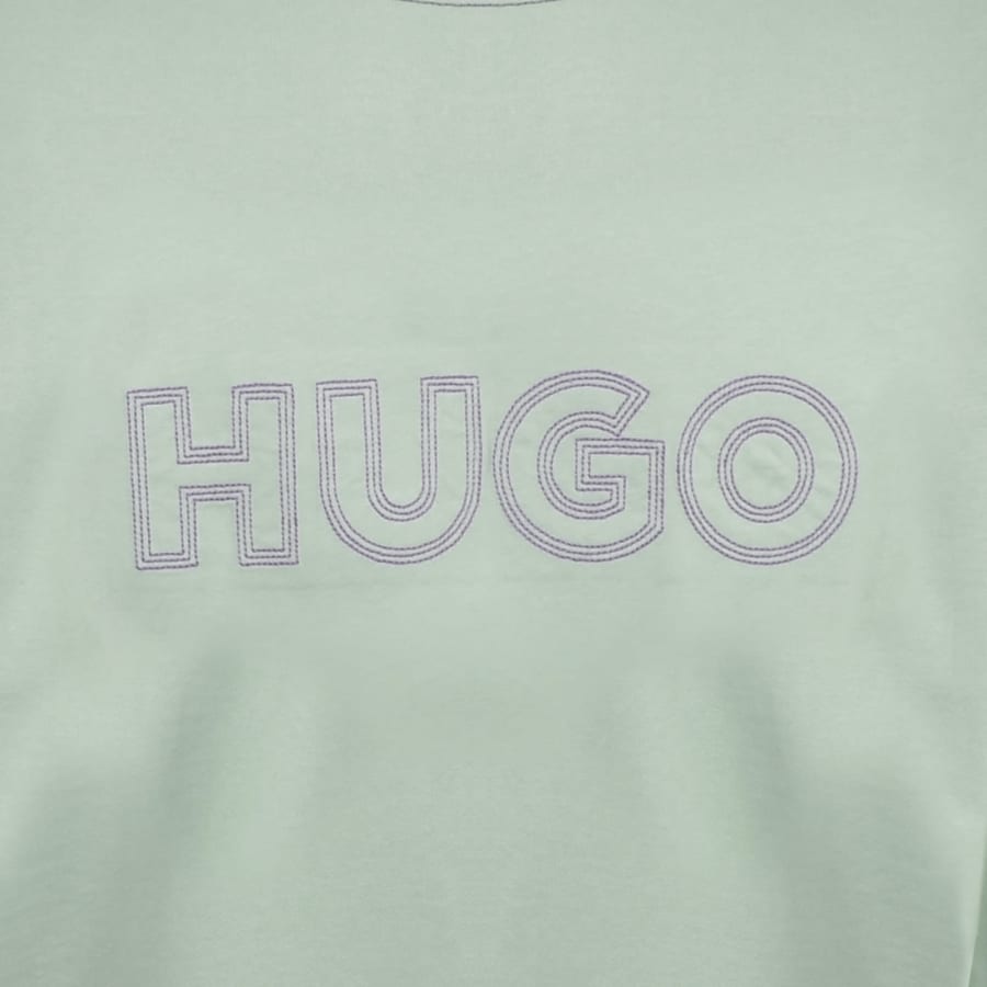 Image number 3 for HUGO Blue Nitlogo Sweatshirt Green