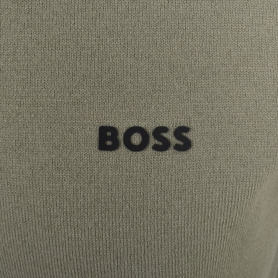Image number 3 for BOSS Momentum X Knit Jumper Khaki