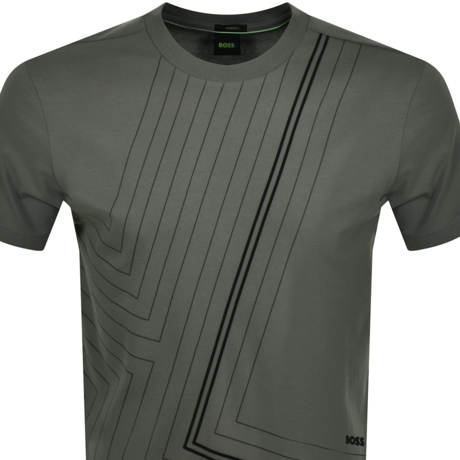 Image number 2 for BOSS Tee 7 Luxury Cotton T Shirt Grey