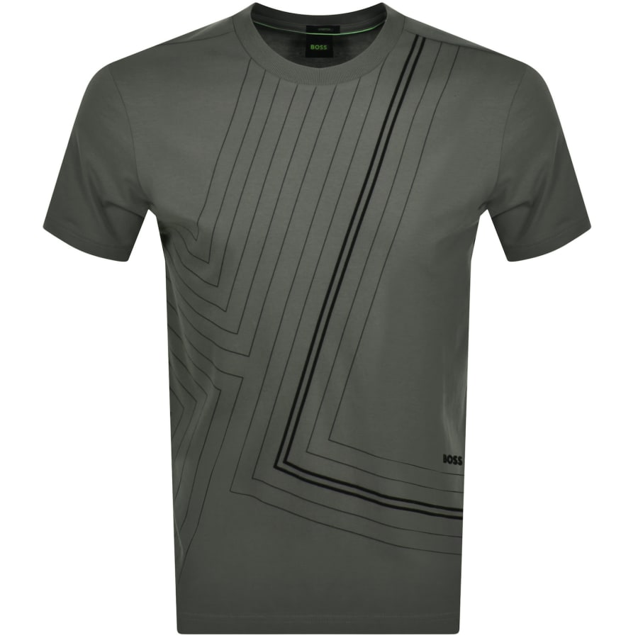 Image number 1 for BOSS Tee 7 Luxury Cotton T Shirt Grey
