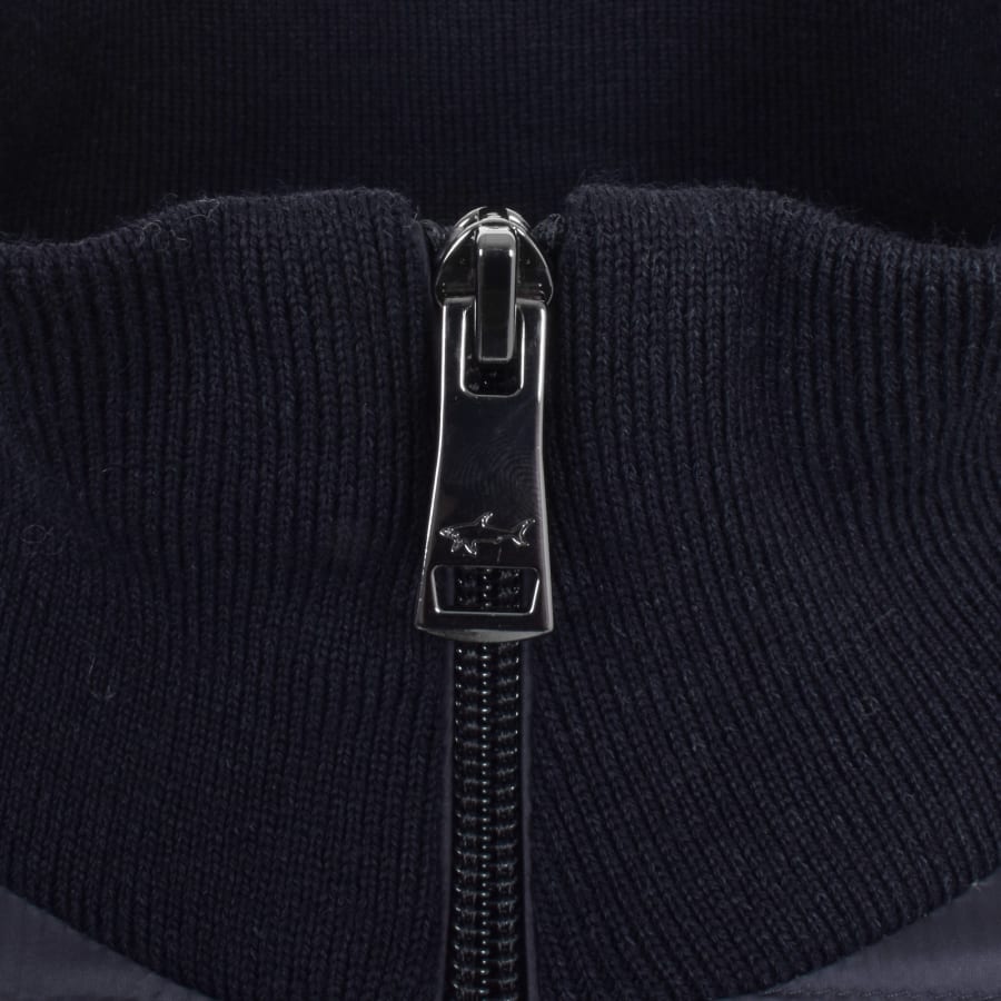 Image number 4 for Paul And Shark Hybrid Knit Jumper Navy