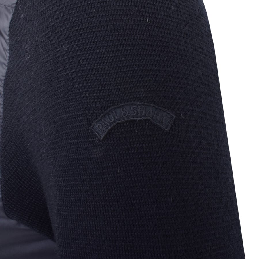 Image number 5 for Paul And Shark Hybrid Knit Jumper Navy