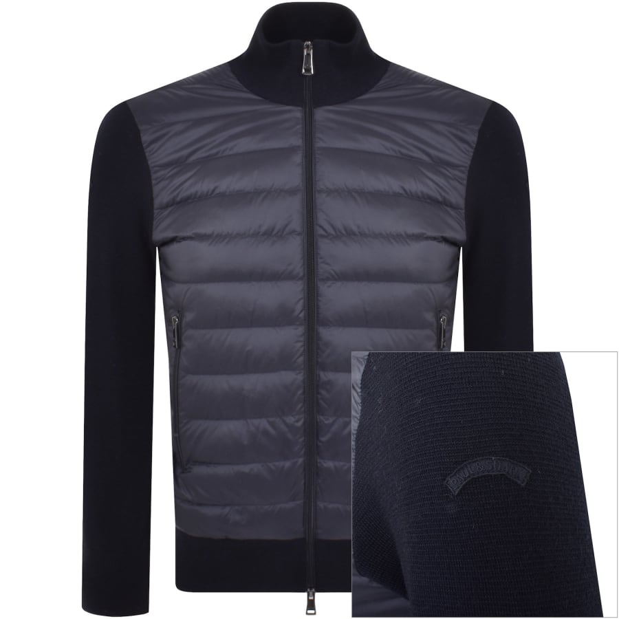 Image number 1 for Paul And Shark Hybrid Knit Jumper Navy