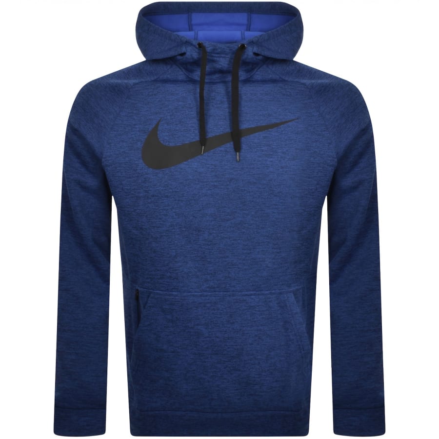Blue nike swoosh hoodie cheap