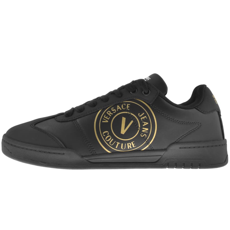 Black versace trainers cheap