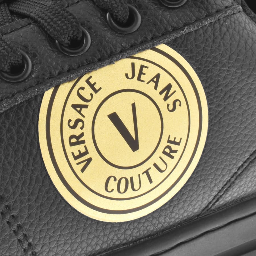 Image number 4 for Versace Jeans Couture Court Trainers Black