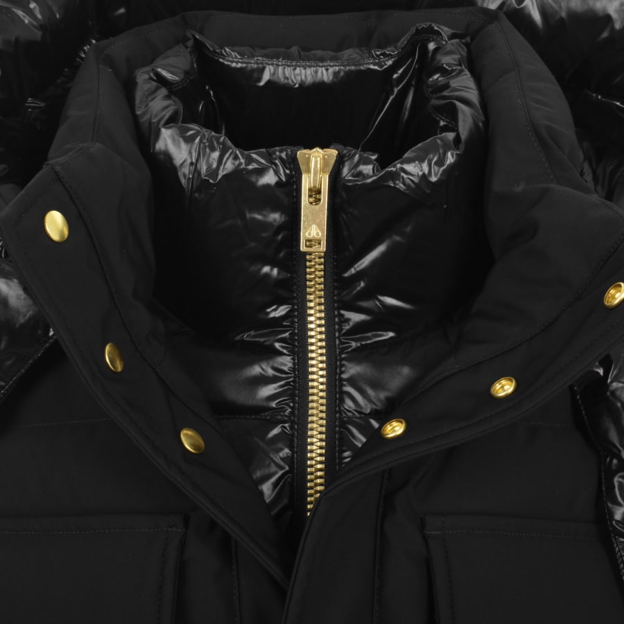 Image number 5 for Moose Knuckles Suthep Gold Jacket Black