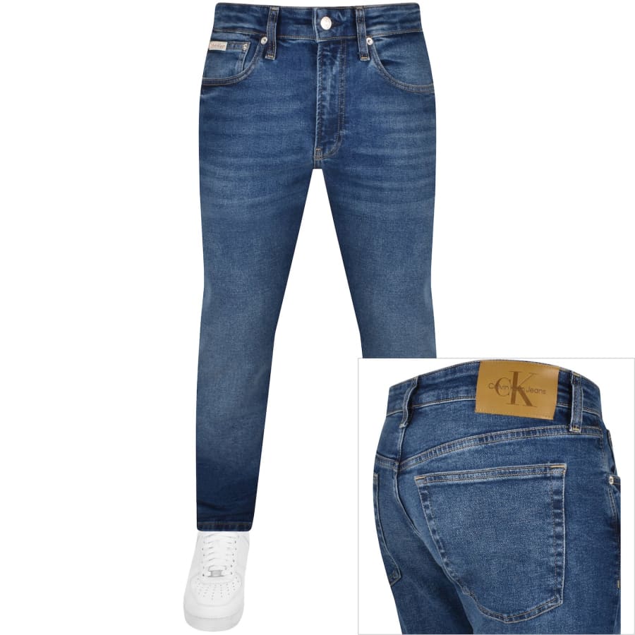 Calvin Klein Jeans Slim Tapered Fit Jeans Blue Mainline Menswear Ireland