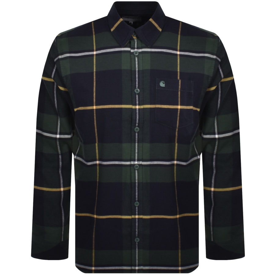 Carhartt WIP Garnett Check Loose Fit Shirt Green