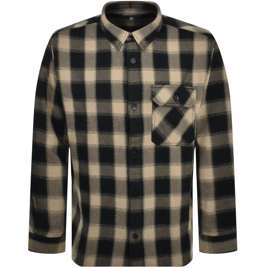 Image number 1 for Carhartt WIP Check Loose Fit Overshirt Black