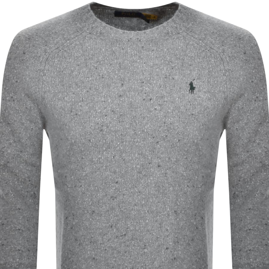 Image number 2 for Ralph Lauren Crew Neck Knit Jumper Grey