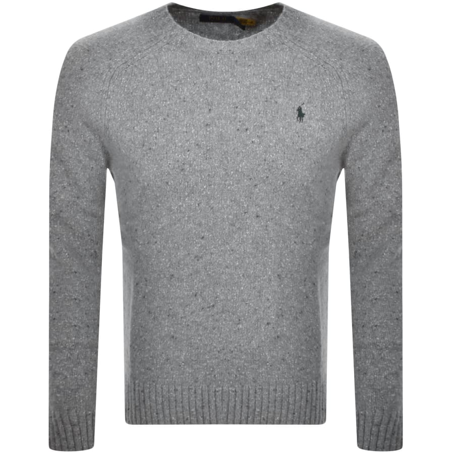 Image number 1 for Ralph Lauren Crew Neck Knit Jumper Grey
