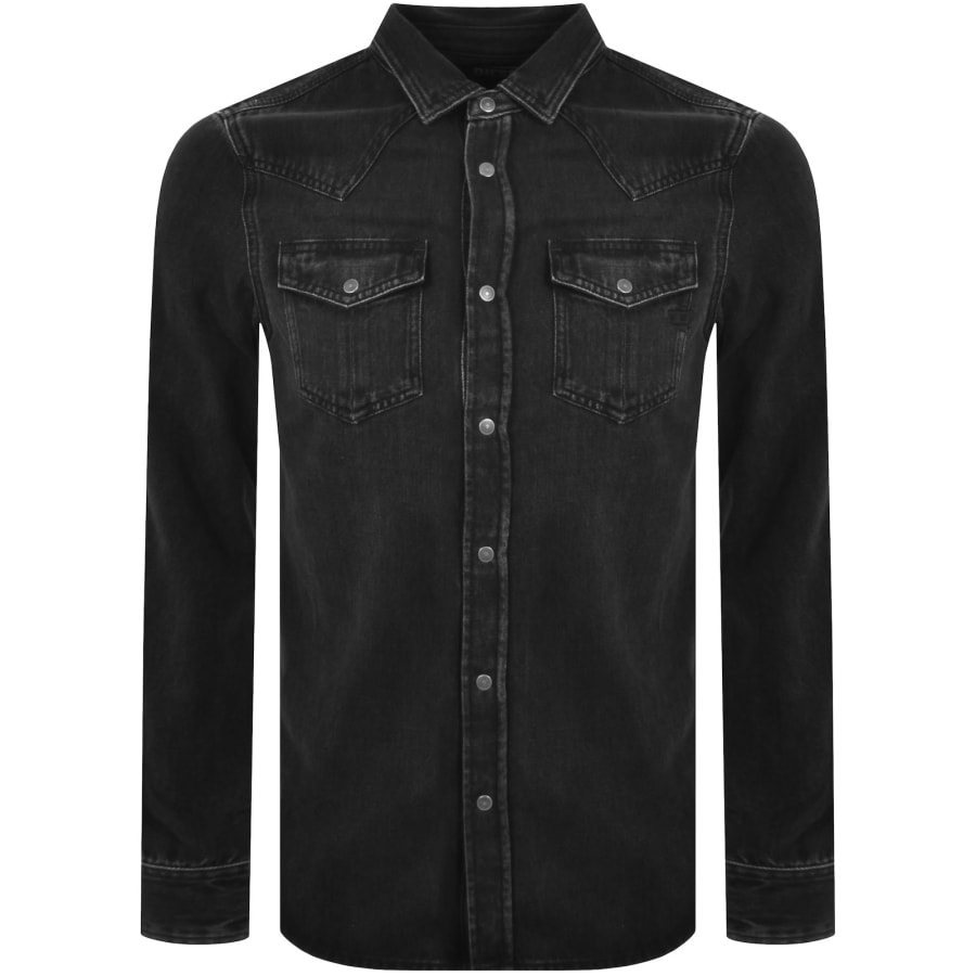 Diesel Vega Denim Shirt Black Mainline Menswear Denmark