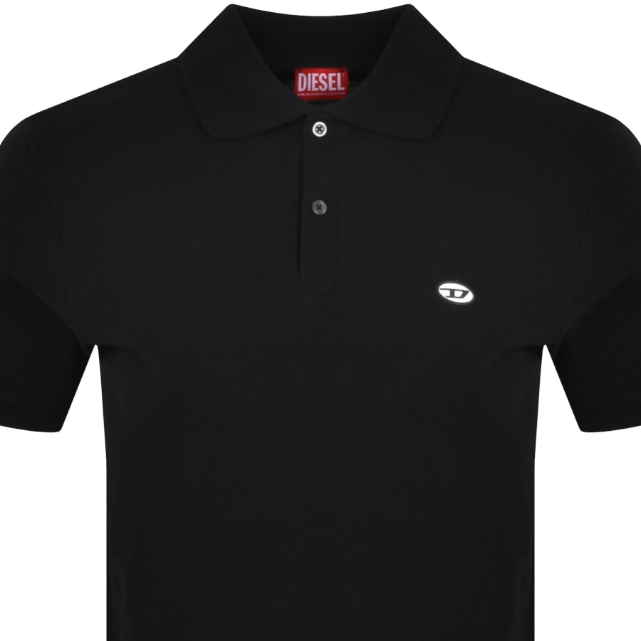 Diesel Rejust D Oval Polo T Shirt Black