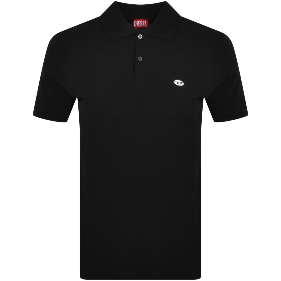 Diesel Rejust D Oval Polo T Shirt Black
