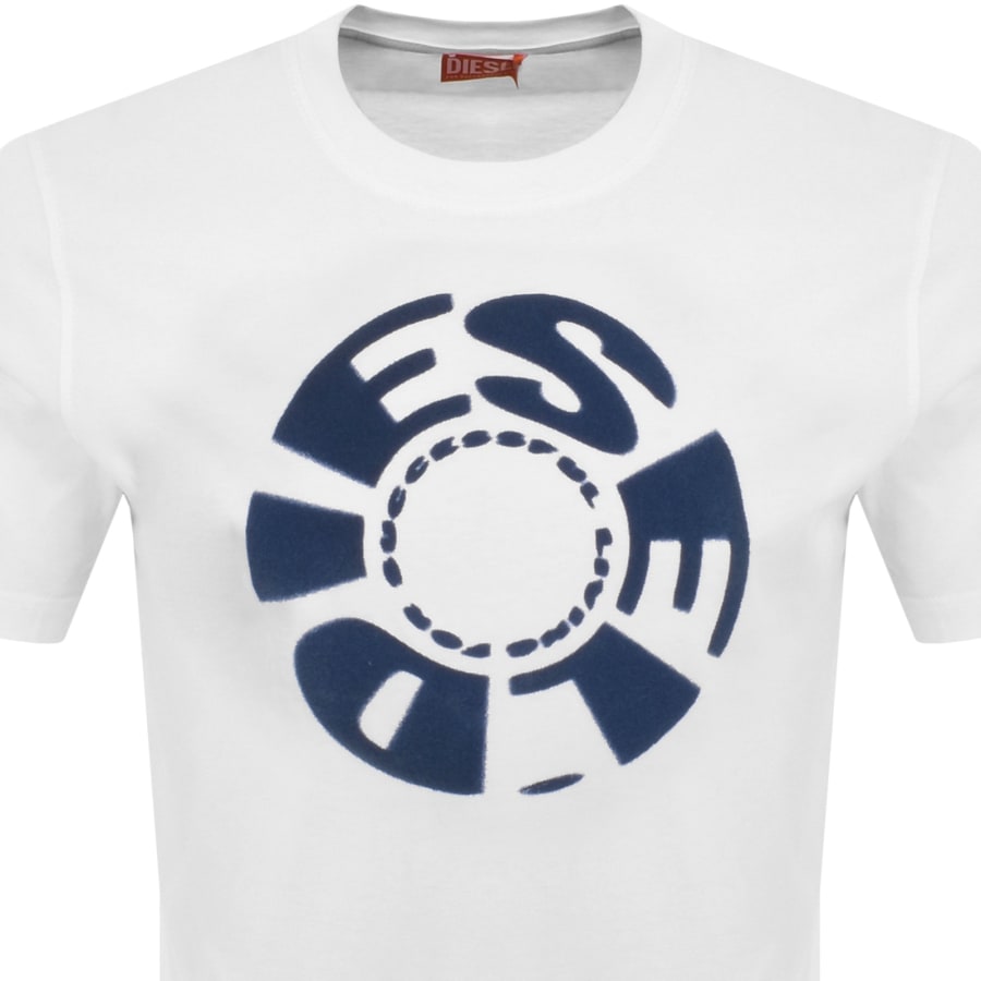 Diesel T Adjust K9 Regular Fit T Shirt White Mainline Menswear Ireland