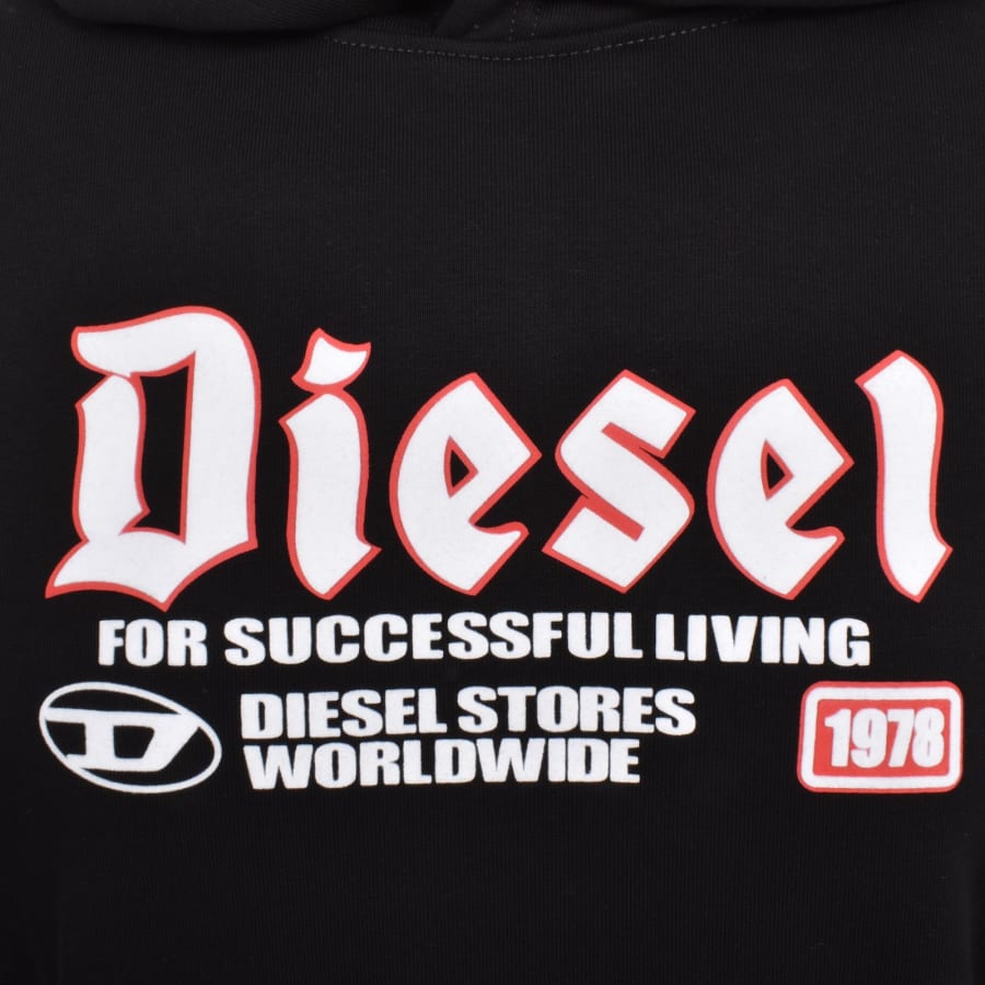 Image number 3 for Diesel Ginn K45 Hoodie Black