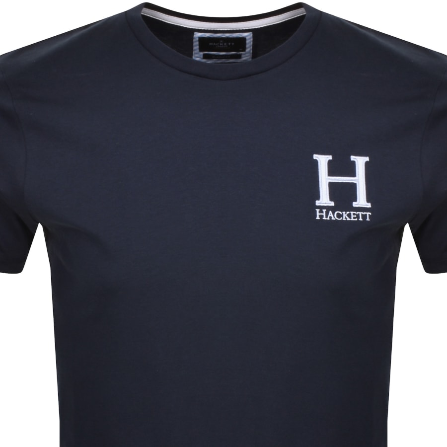 Hackett Heritage H Classic Fit T Shirt Navy