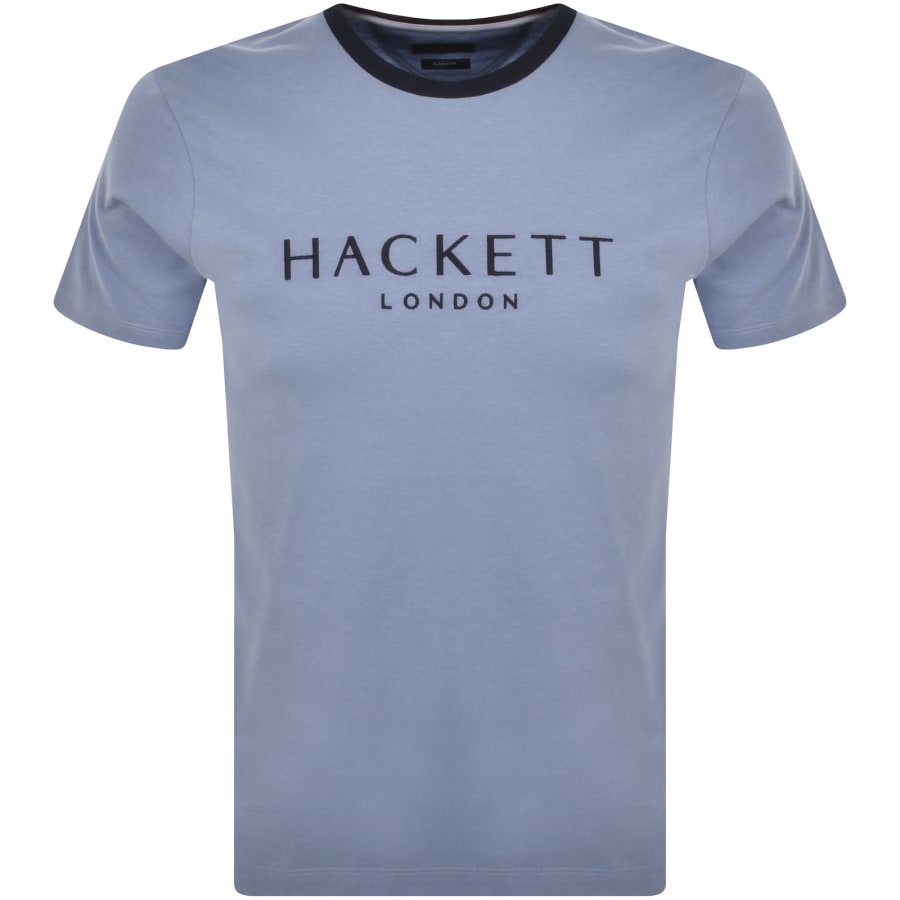 Hackett Heritage H Classic Fit T Shirt Blue