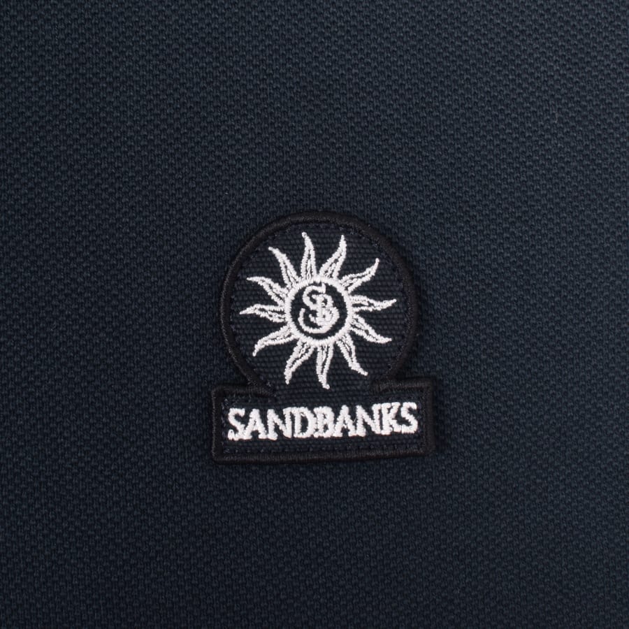 Image number 3 for Sandbanks Badge Logo Polo T Shirt Navy