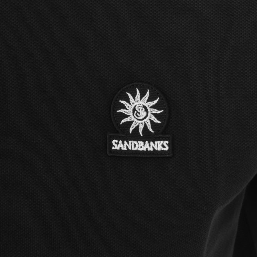 Image number 3 for Sandbanks Badge Logo Polo T Shirt Black