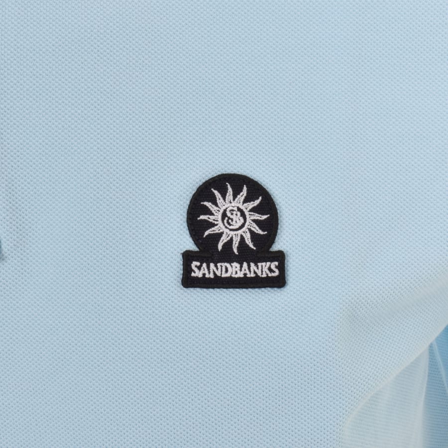Image number 3 for Sandbanks Badge Logo Polo T Shirt Blue