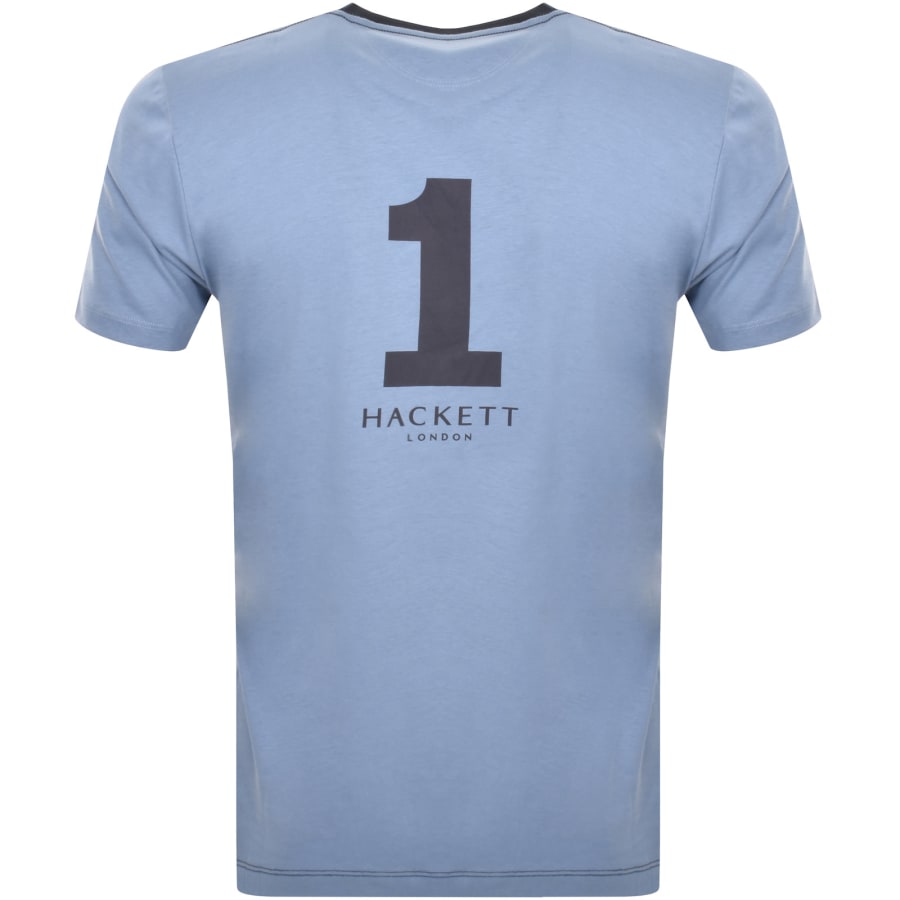 Hackett London Logo T Shirt Navy Mainline Menswear Denmark