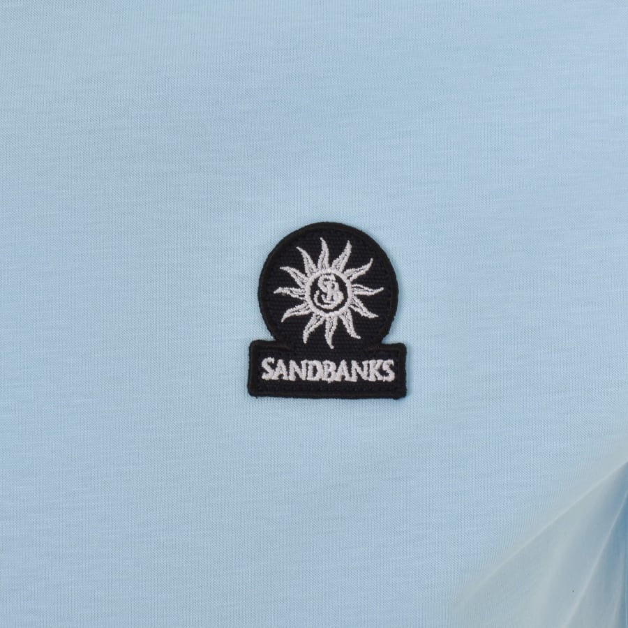Image number 3 for Sandbanks Badge Logo T Shirt Blue