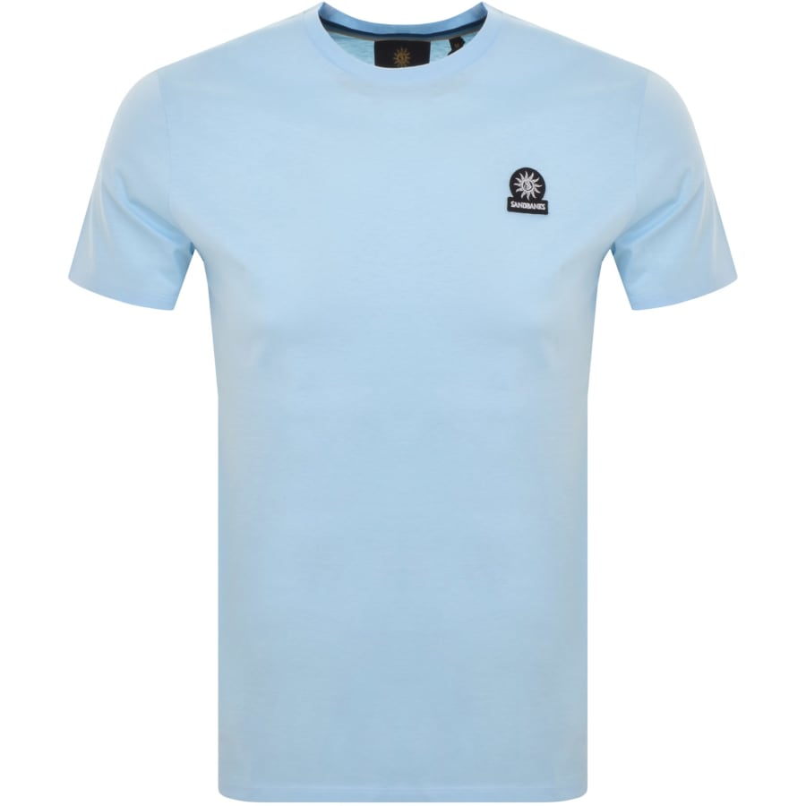 Image number 1 for Sandbanks Badge Logo T Shirt Blue