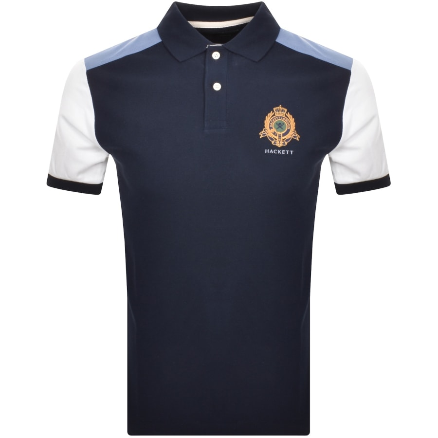 Hackett Multi Polo T Shirt in Navy