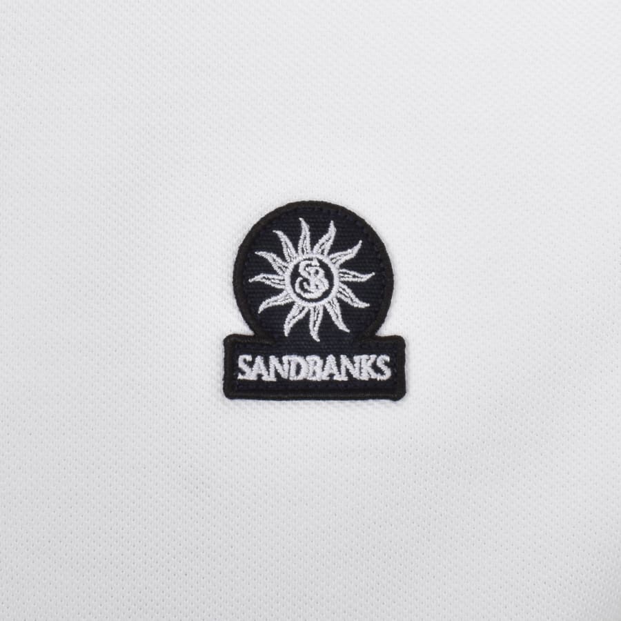 Image number 3 for Sandbanks Badge Logo Polo T Shirt White